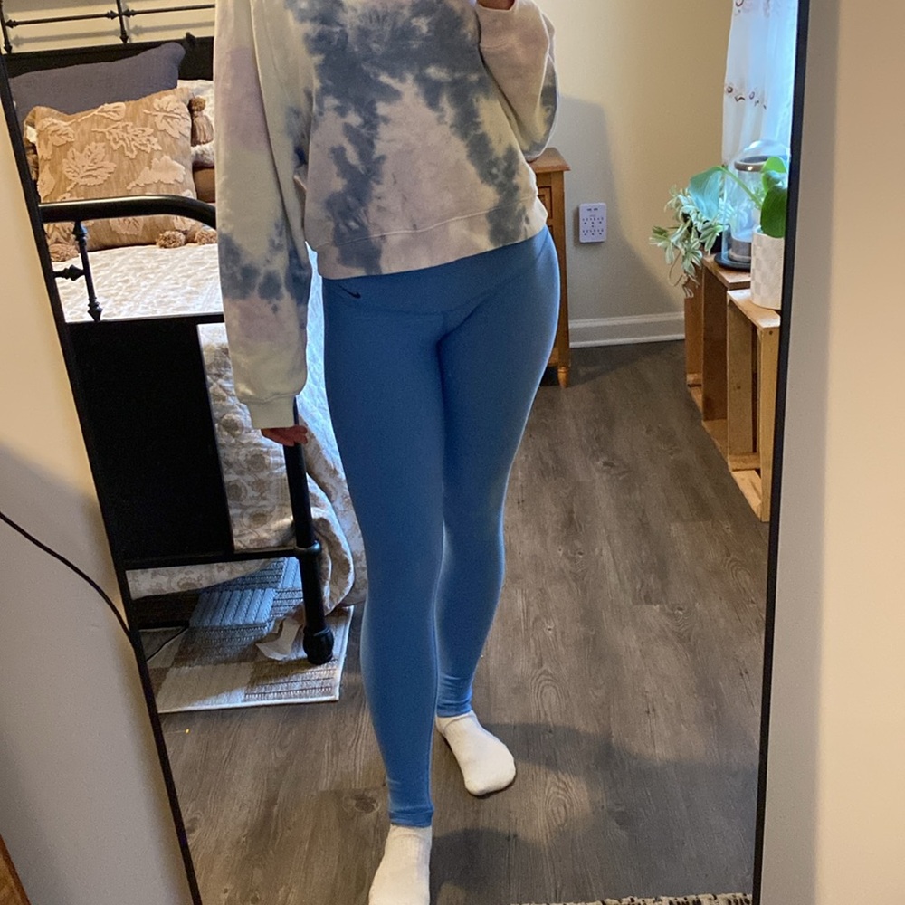 Nike Blue Full Length Dri-Fit Leggings — Women’s S